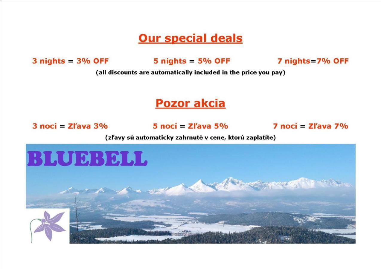 Bluebell Appartement Mengusovce Buitenkant foto
